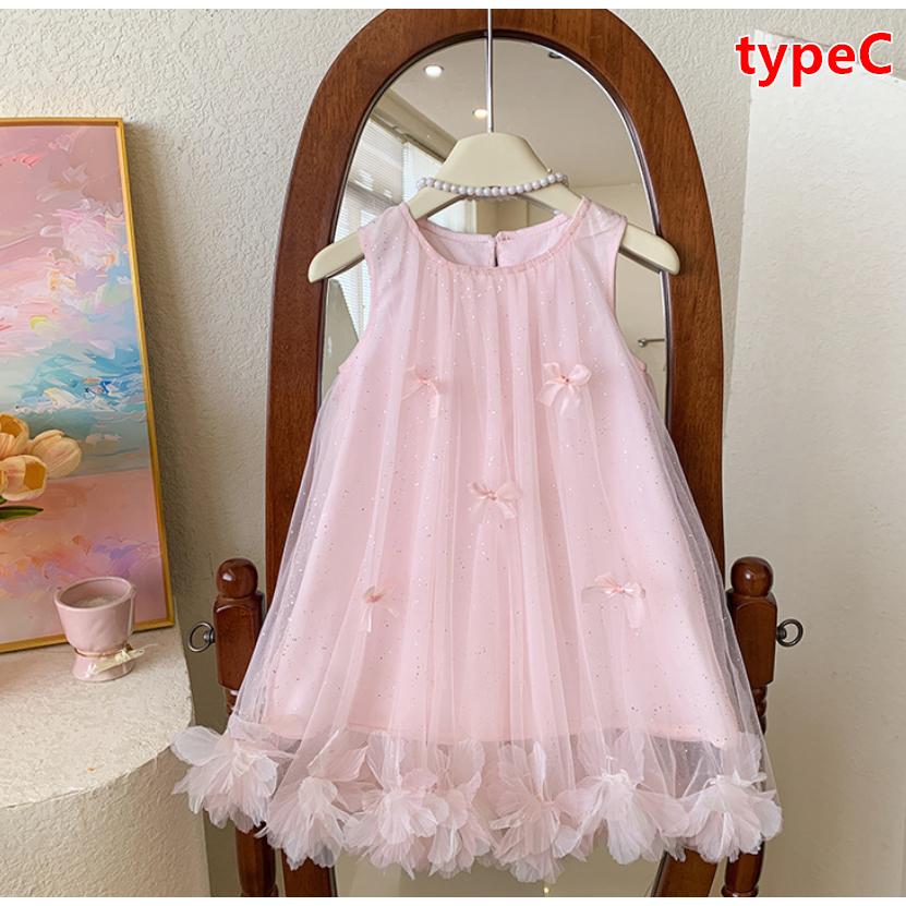 ワンピース 子供服 キッズ ジュニア 女の子 ドレス ノースリーブ