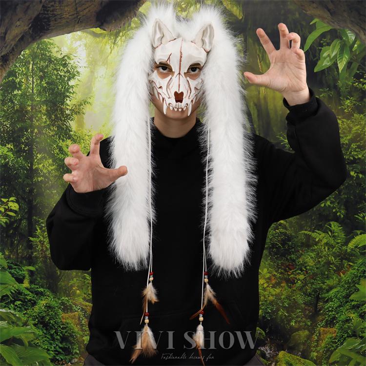 新品未使用  ハロウィンパーティー用 仮面 60個セット パーティーグッズ マスク コスプレ 狐 お面 コスチューム 小道具