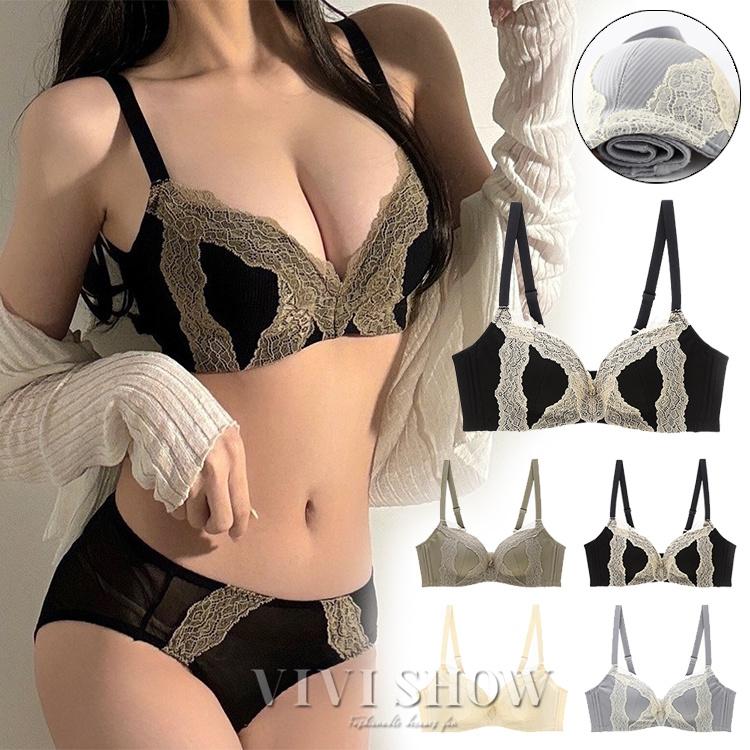 下着女性 上下セット ブラジャー ノンワイヤー ショーツ ノンワイヤー