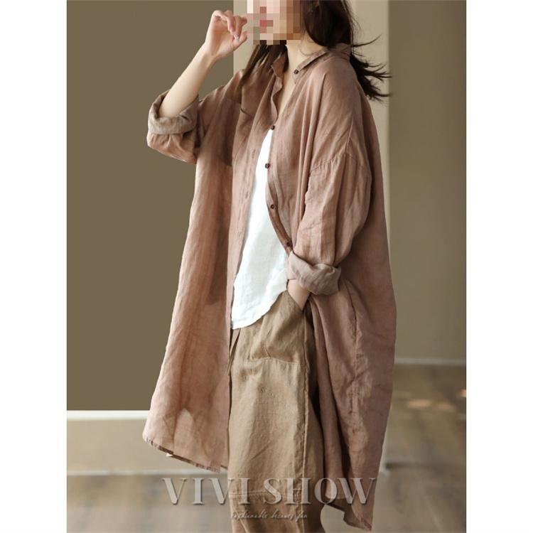 ロングシャツ ブラウス シャツ トップス シャツブラウス レディース