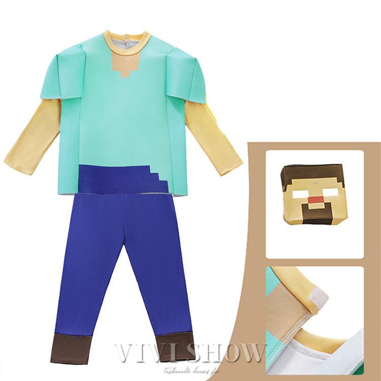 マインクラフト風 コスチュームセット 8タイプ コスプレ衣装