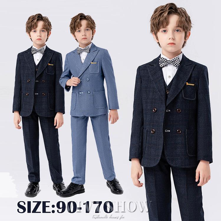 子供スーツ 男の子 子供 フォーマル スーツ 長袖 キッズフォーマル