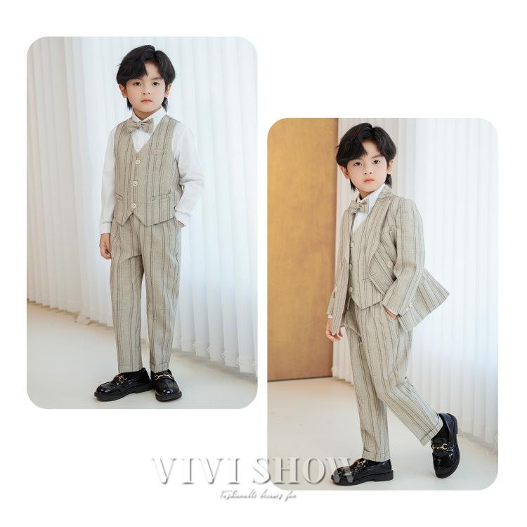 卒業式 男の子スーツ 子供スーツ フォーマルスーツ ストライプ