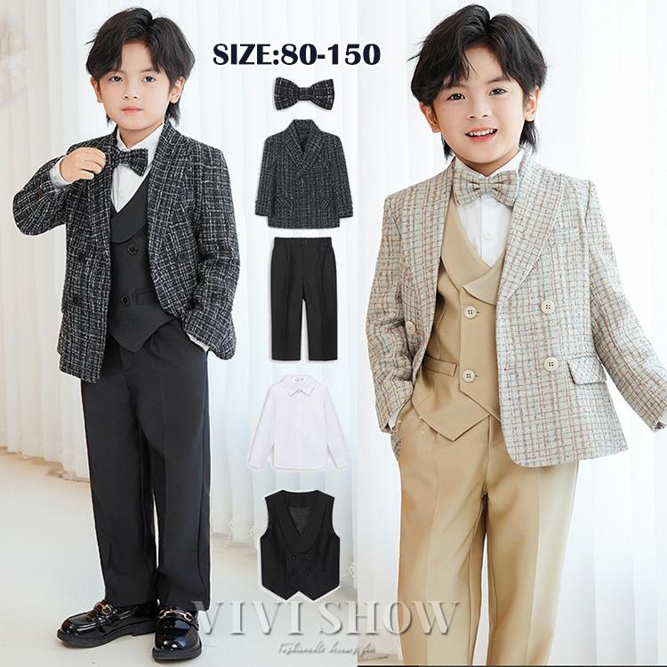 フォーマルスーツ 男の子 スーツ キッズ 子供 半袖 入学式スーツ 上下 
