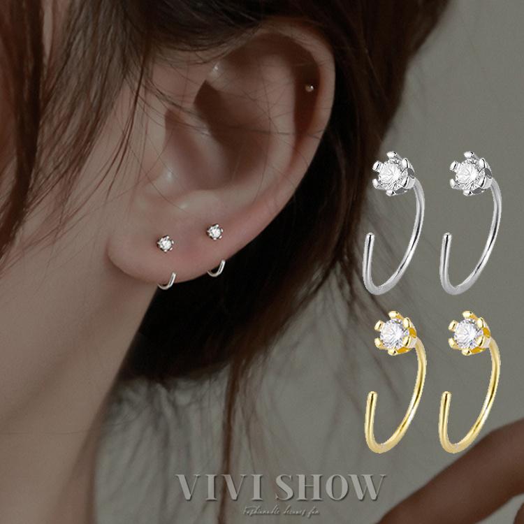 フープピアス レディース 可愛い つけっぱなし エンジェルピアス