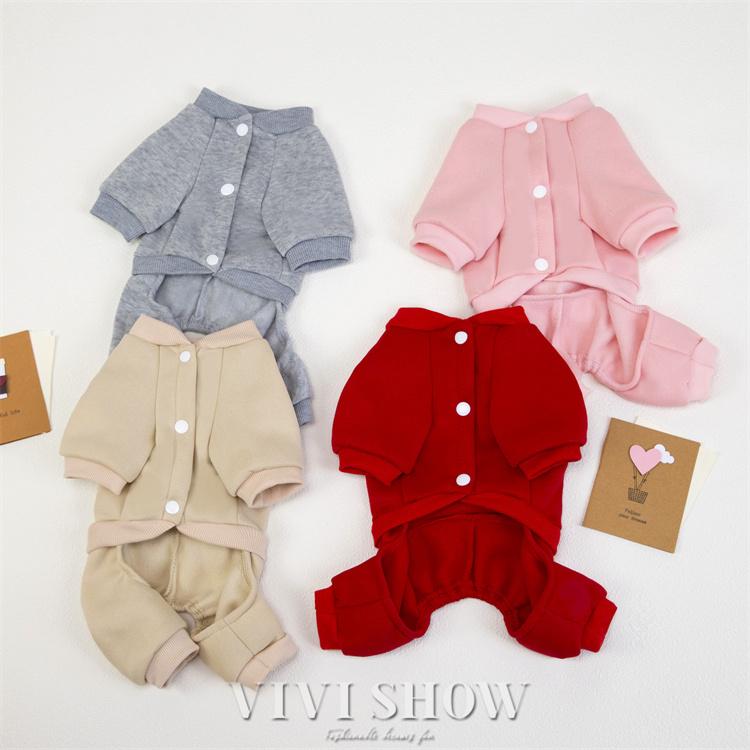 犬 服 ドッグウェア スウェット つなぎ ロンパース 冬 防寒 寒さ対策