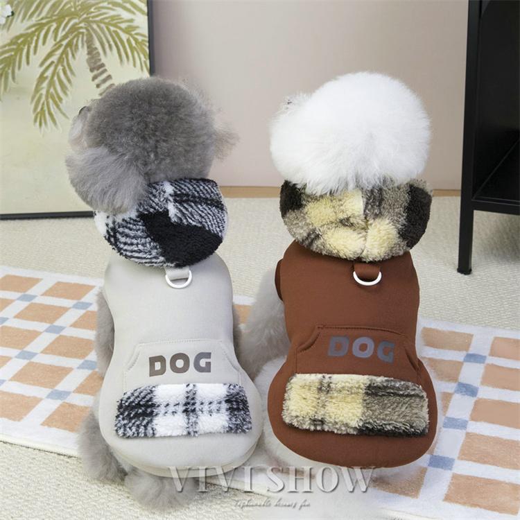 かわいい 冬服 ウィンター 犬服 ロゴ 人気 フーディー 小型犬 ペット