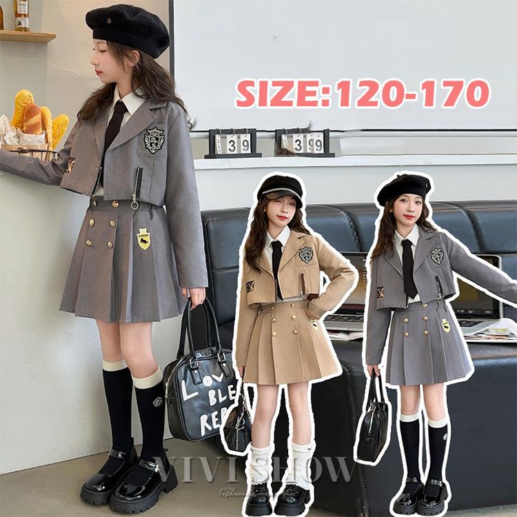 キッズスーツ セットアップ 女の子 ジャケット シャツ スカート