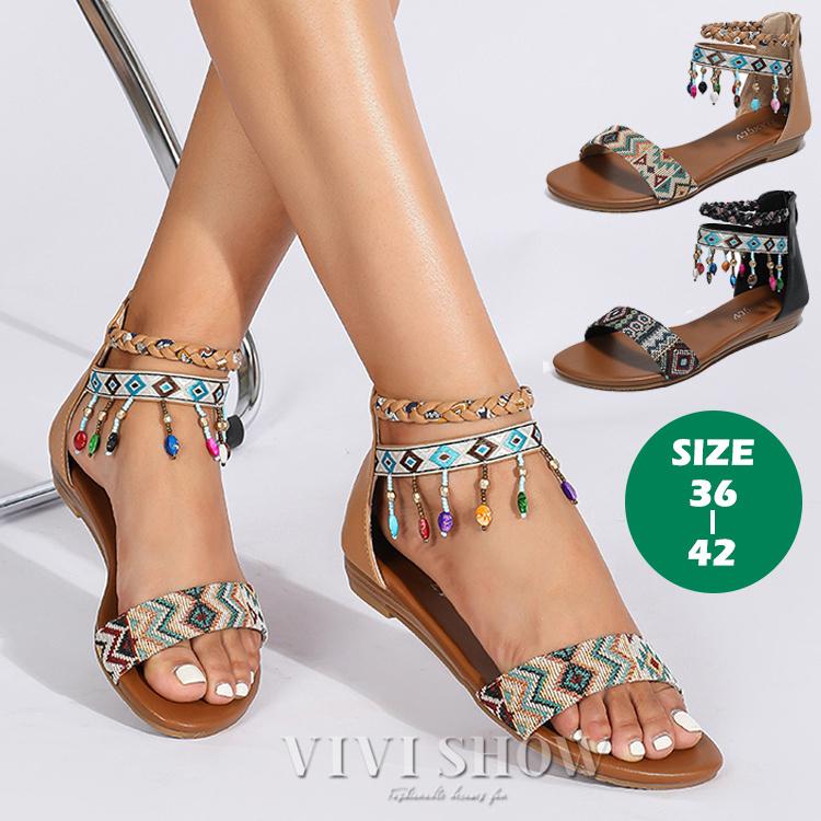 ビーズ刺繍 アンクレット 多色