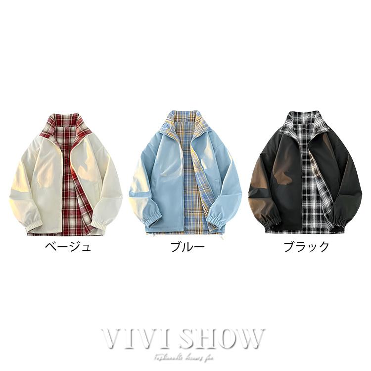 ジャケット メンズ アウター ジャンパー ブルゾン チェック柄