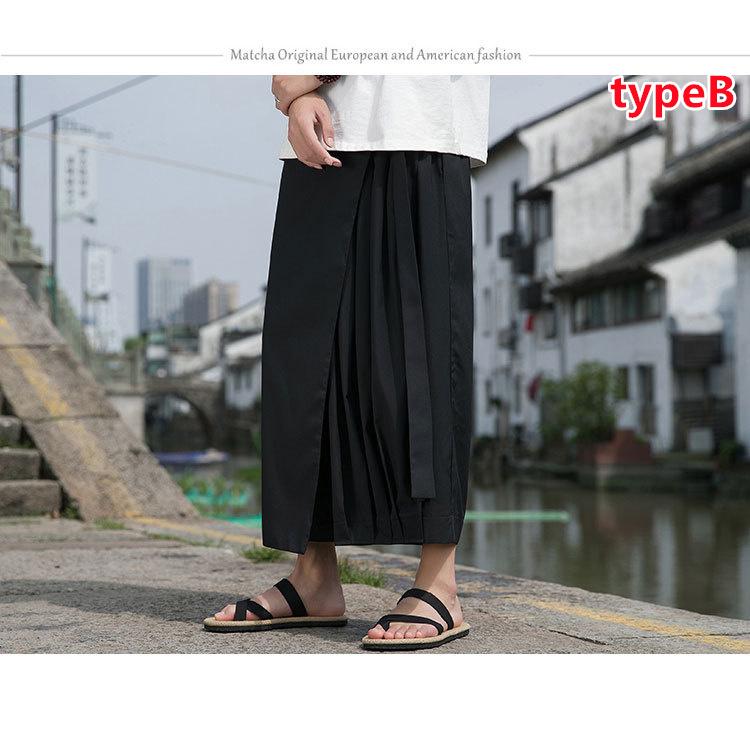 モード系 アシンメトリーワイドパンツ メンズ 個性的デザイン
