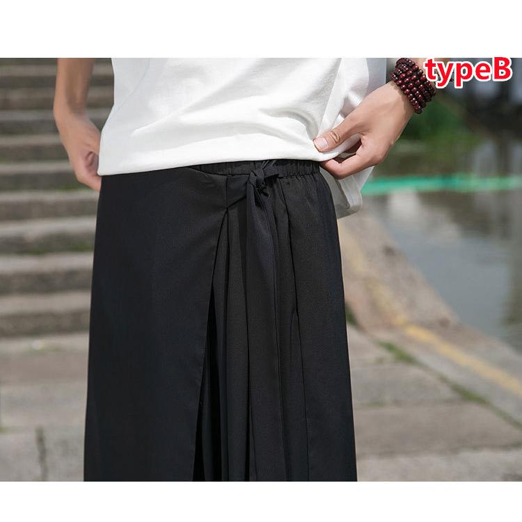 モード系 アシンメトリーワイドパンツ メンズ 個性的デザイン
