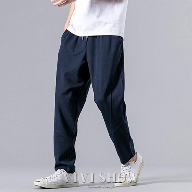 メンズ リラックス フィットテーパードパンツ ? シンプル