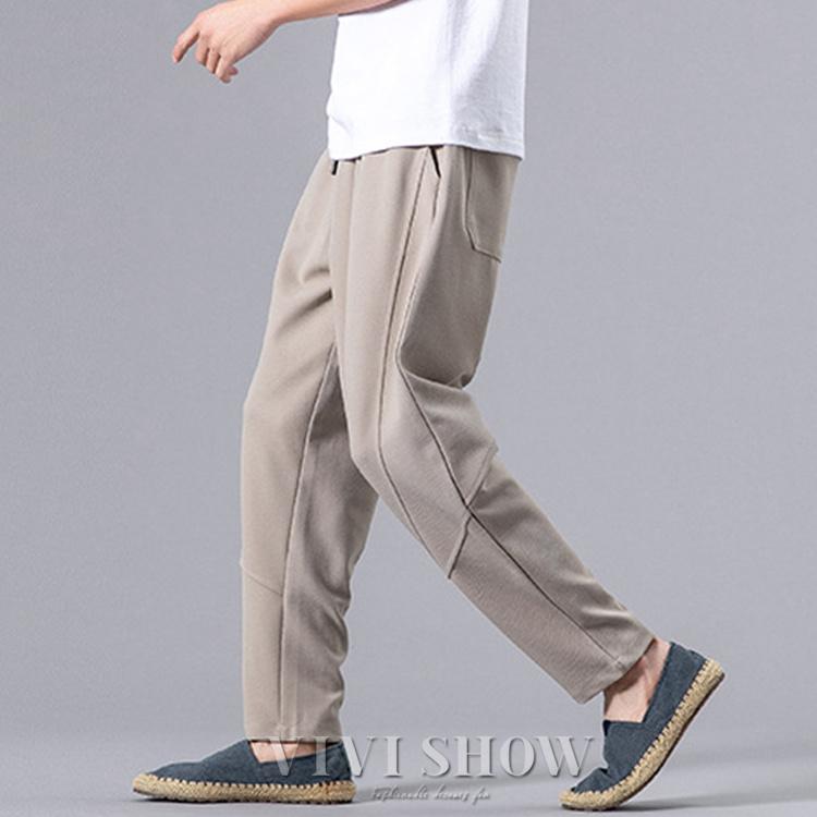 メンズ リラックス フィットテーパードパンツ ? シンプル