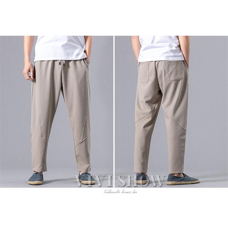 メンズ リラックス フィットテーパードパンツ ? シンプル