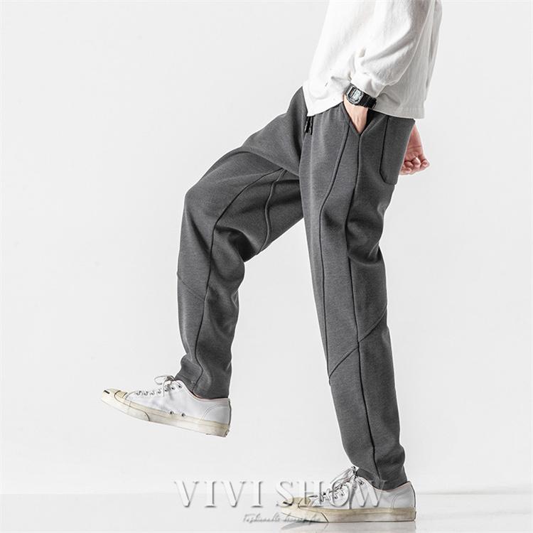 メンズ リラックス フィットテーパードパンツ ? シンプル