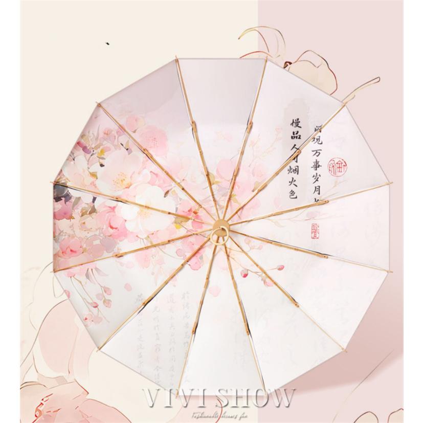 ☆ 折りたたみ日傘！ 綿麻キャンバス 晴雨兼用！可愛いです！ 軽量日傘 折りたたみ傘 可愛いレディース 日傘 軽量 メンズ 雨傘 晴雨