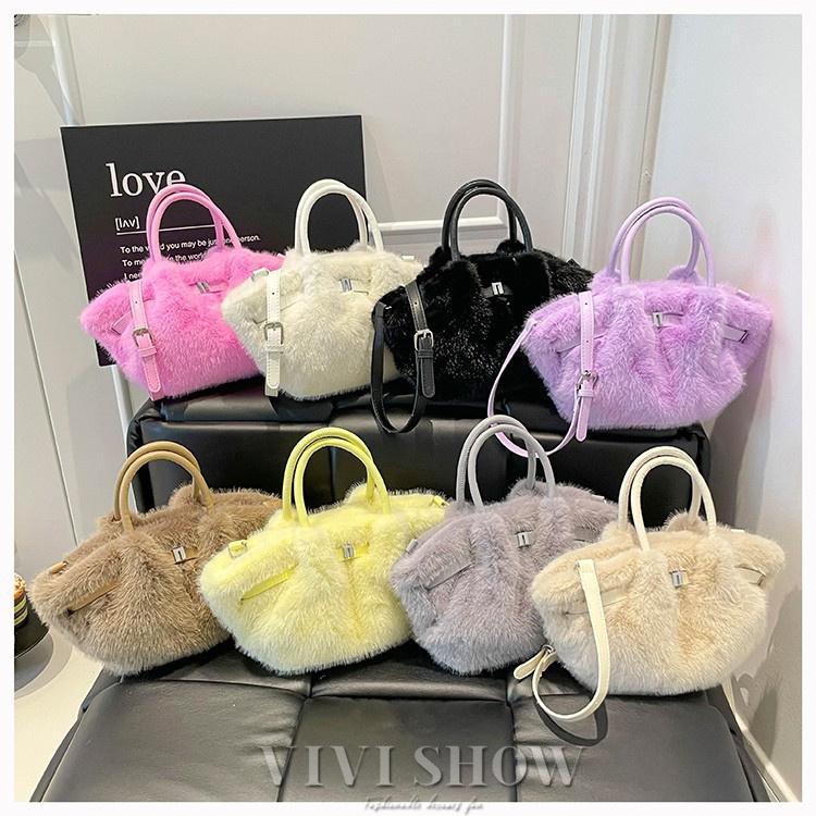 JADISE≫カラフルファー ハンドバッグ 【公式通販】 JADISE 配色ファー 