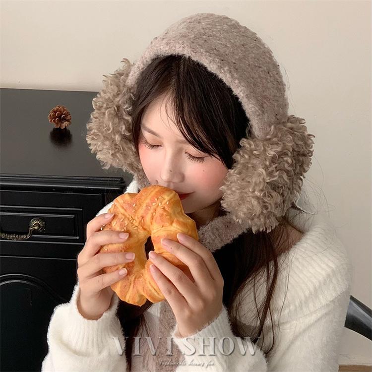 イヤマフ ニット 裏ボア 耳当て レディース 耳あて イヤーマフ 韓国