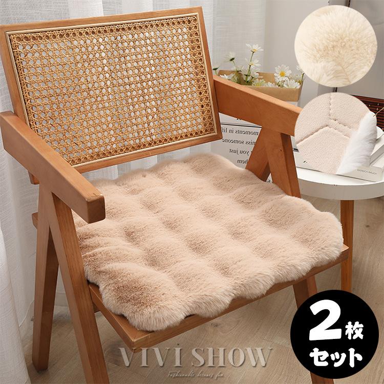 椅子用クッション／シートクッション／チェアパッド【６枚セット】 座布団 椅子用 クッション ふわふわ チェアパッド シートクッション