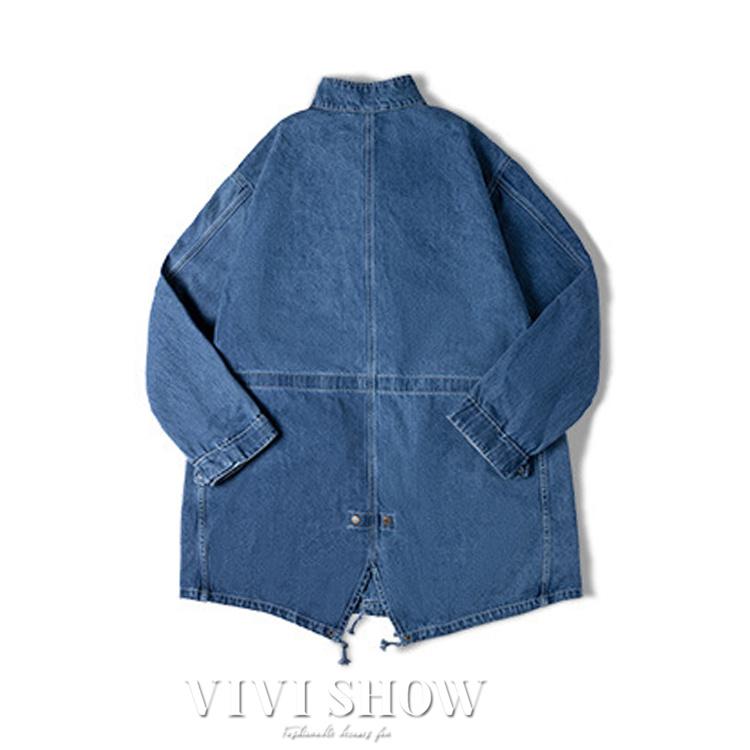 デニムコート メンズ ロングジャケット コート ロング丈 デニム