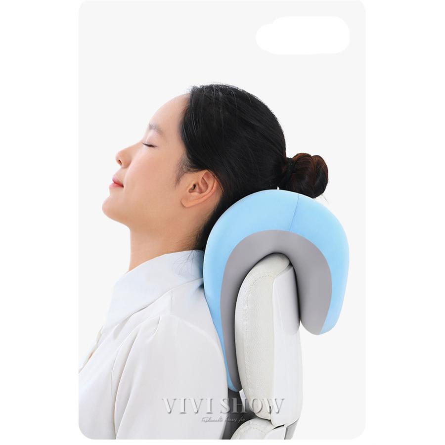 ヘッドレスト枕 首用 オフィスチェア メモリーネックサポート 多機能