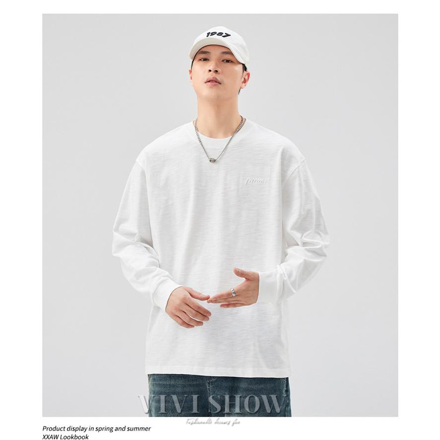 長袖tシャツ ロンt ロングtシャツ メンズ コットン ロング tシャツ 綿