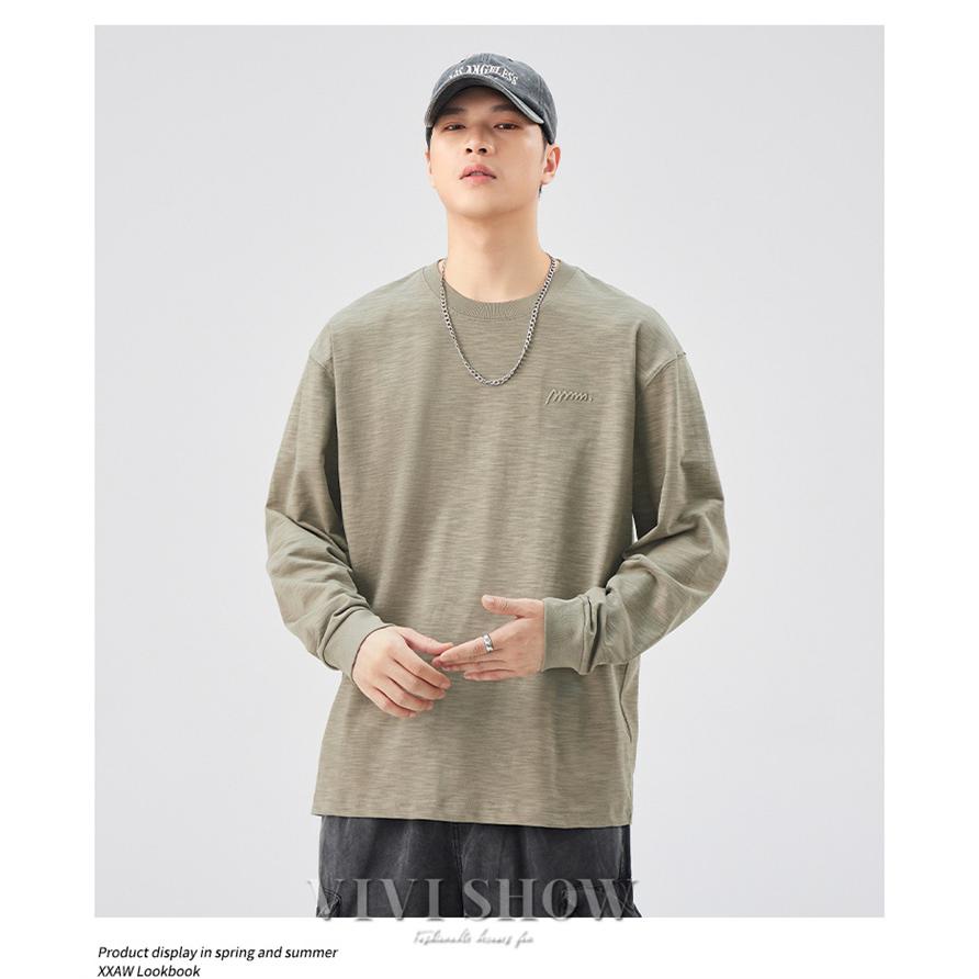長袖tシャツ ロンt ロングtシャツ メンズ コットン ロング tシャツ 綿