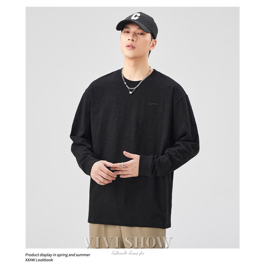 長袖tシャツ ロンt ロングtシャツ メンズ コットン ロング tシャツ 綿