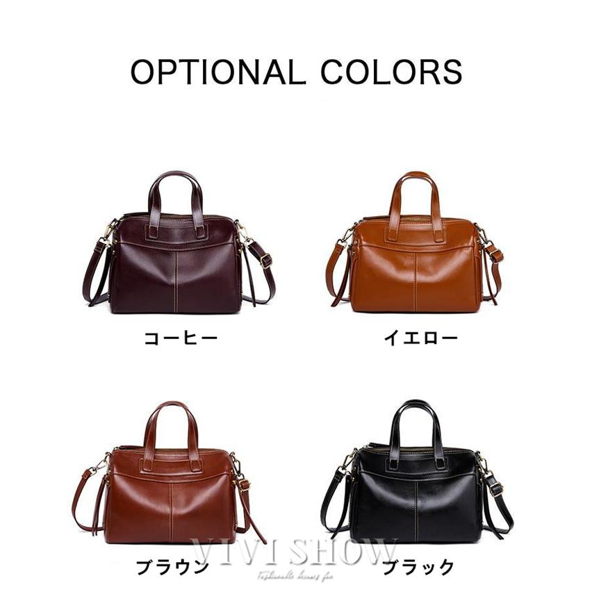 ハンドバッグ 本革 レディース ボストンバッグ型 ショルダーバッグ