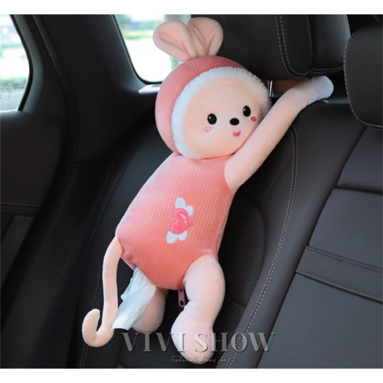 おもしろい アニマル ティッシュケース 車 ティッシュカバー かわいい