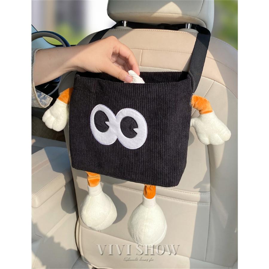 車 ゴミ箱 カー用品 車内 ティッシュケース 収納ボックス 2WAY シート