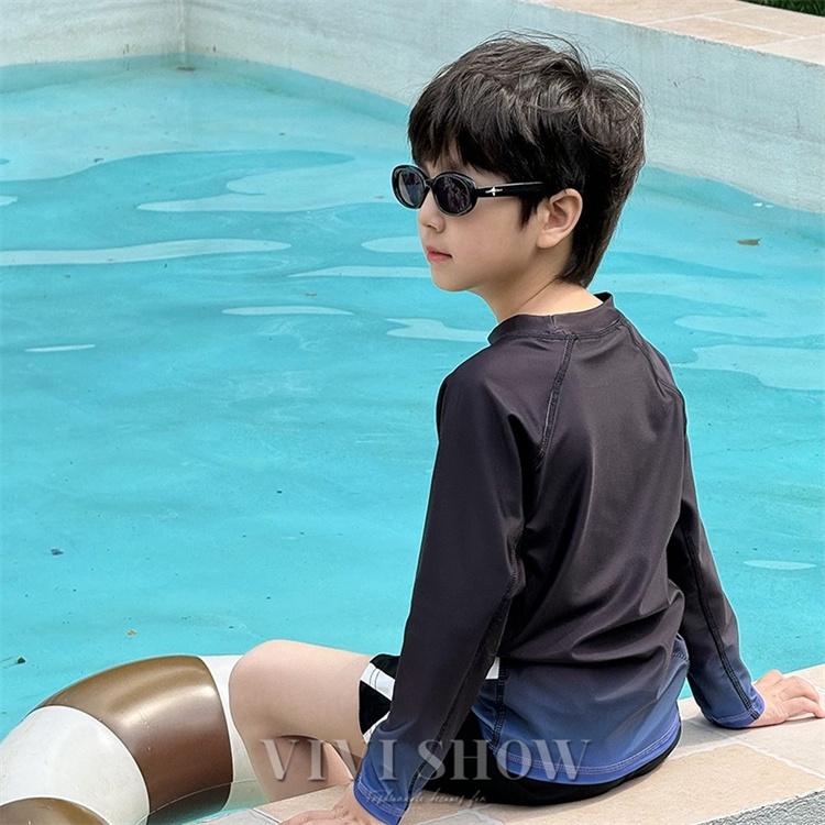 ラッシュガード キッズ 男の子 長袖 上下セット子供 水着 UVカット