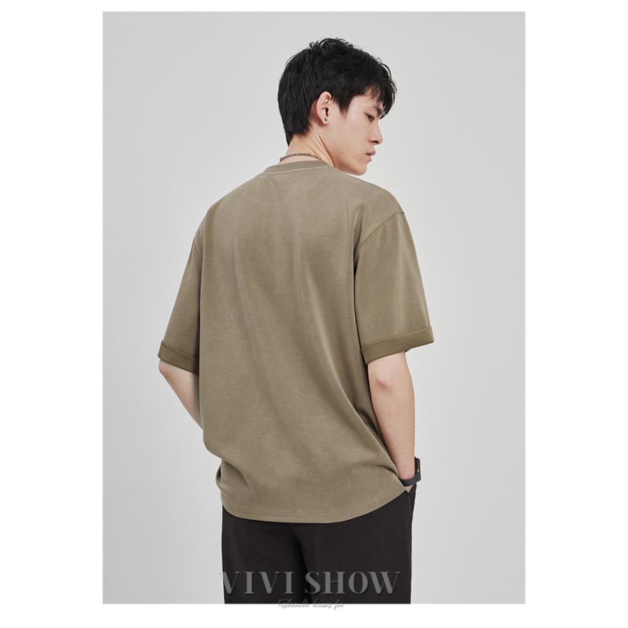 メンズ 半袖 接触冷感 吸水速乾 ドライTシャツ ビッグシルエットT