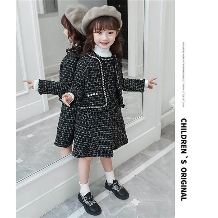 子供服 セットアップ キッズ 女の子 おしゃれ 長袖 秋冬 厚手 2点