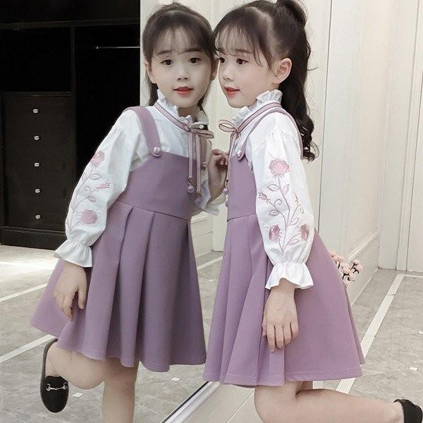子供服 ワンピース 2点セット 韓国子供服 女の子 長袖 キッズ 可愛い 春秋ワンピース 発表会 卒園式 入学式秋冬新作 卓出 子供服 ワンピース 2点セット 韓国子供服 女の子 長袖 キッズ 可愛い 春秋ワンピース 発表会 卒園式 入学式秋冬新作 卓出