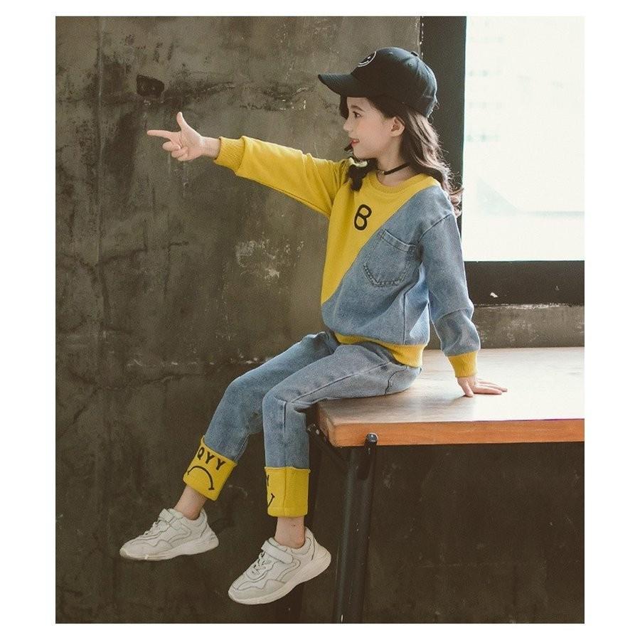 子供服 セットアップ 女の子 長袖 春秋 秋着 上下セット 韓国子供服