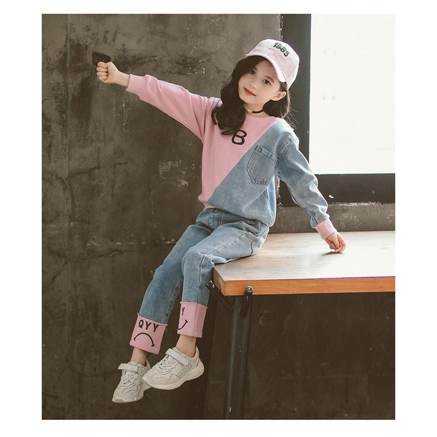 子供服 セットアップ 女の子 長袖 春秋 秋着 上下セット 韓国子供服  