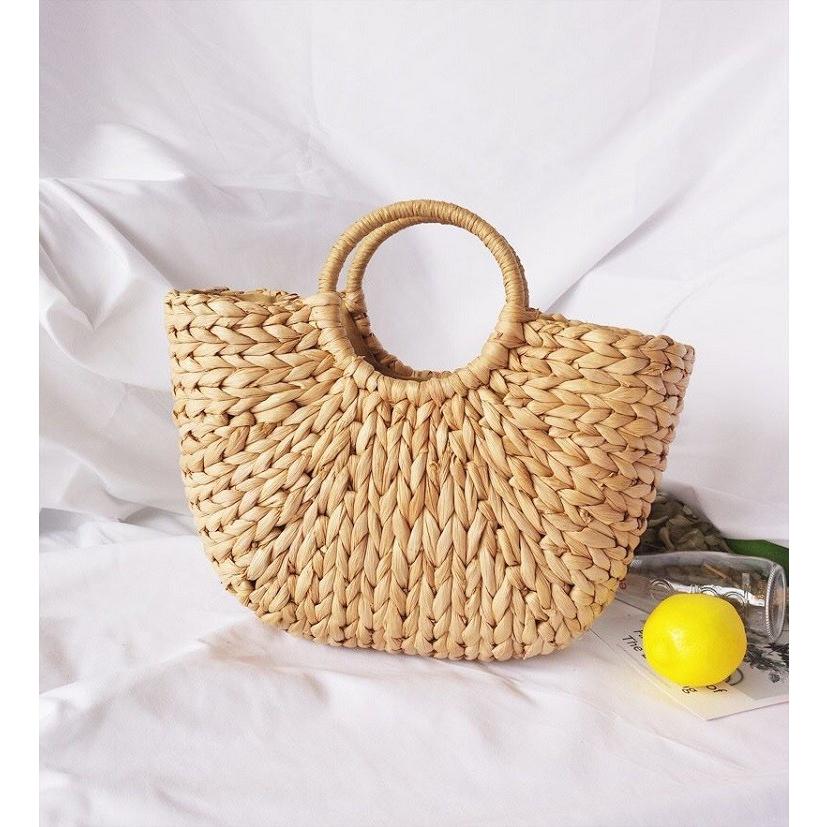 かごバッグ レディース 草編みバッグ サークルハンドル カゴバッグ