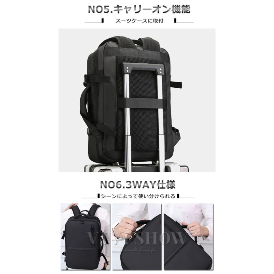 ビジネス リュック メンズ リュックサック バックパック 防水 3WAY A4