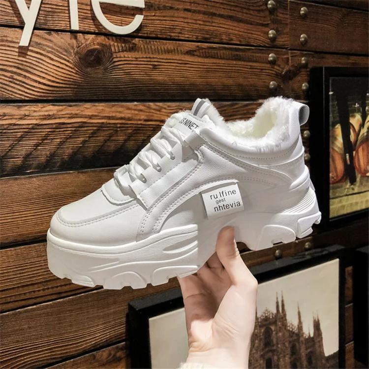 た*ん様 【新品】定価36,300円　D.A.T.E　ダッドスニーカー　ホワイト 厚底 スニーカー ダッドスニーカー レディース 秋冬 白 ベージュ