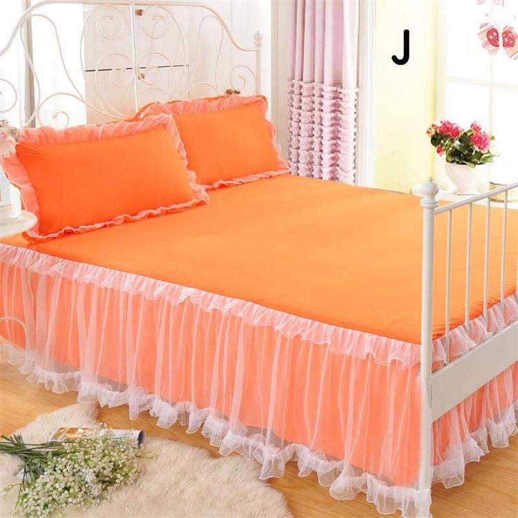 北欧風 オールシーズン ベッドカバー 姫系 3点セット ベッドスカート