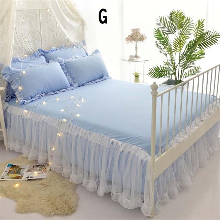 北欧風 オールシーズン ベッドカバー 姫系 3点セット ベッドスカート