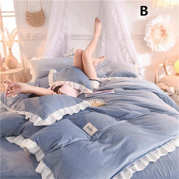 布団カバー 3点セット 4点セット 姫系 可愛い 冬用 保温 厚手 学生