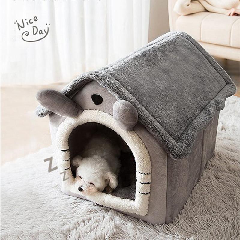 送料無料 犬 猫 PET HOUSE ペットハウス 折りたたみ 犬ハウスドーム型