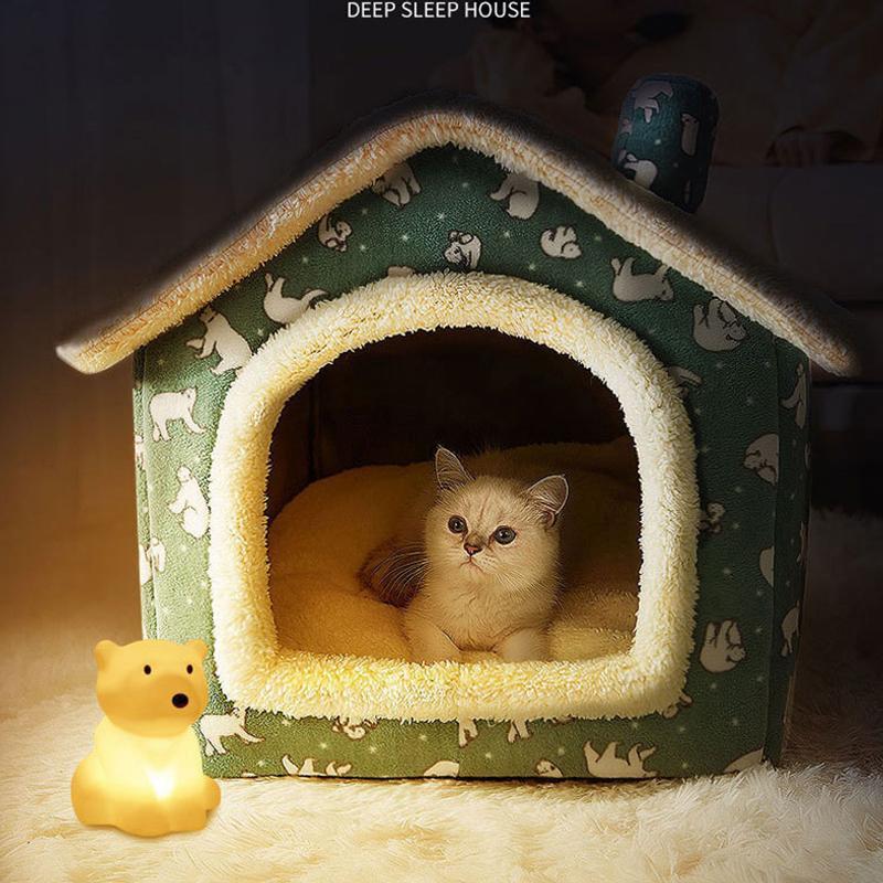 送料無料 犬 猫 PET HOUSE ペットハウス 折りたたみ 犬ハウスドーム型