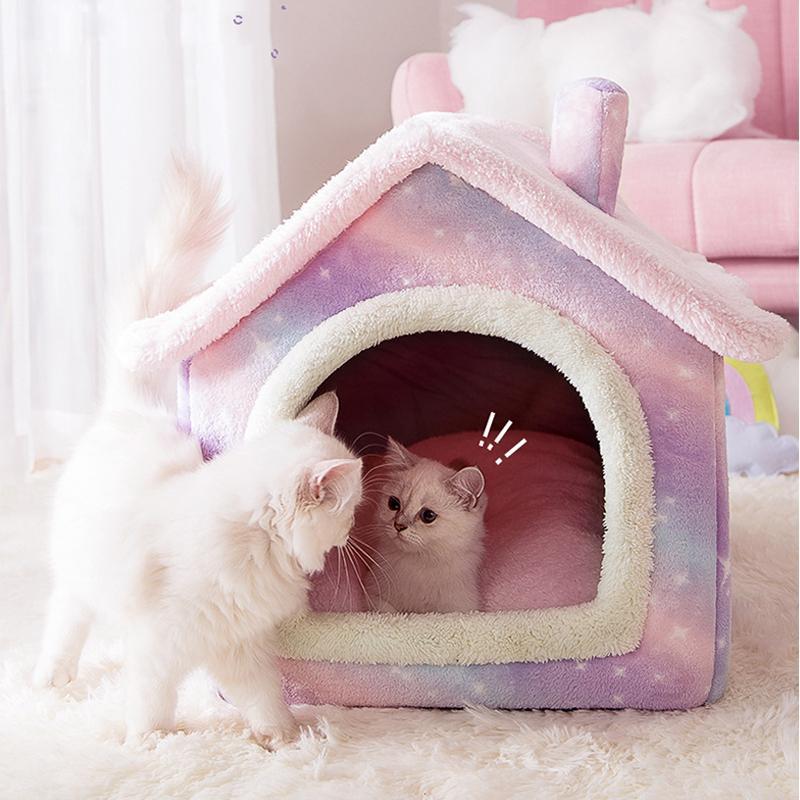 送料無料 犬 猫 PET HOUSE ペットハウス 折りたたみ 犬ハウスドーム型