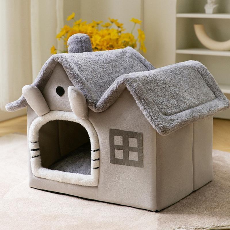 ドーム型 犬猫用ベッド ペットハウス 暖かい ペットベッド 犬の巣