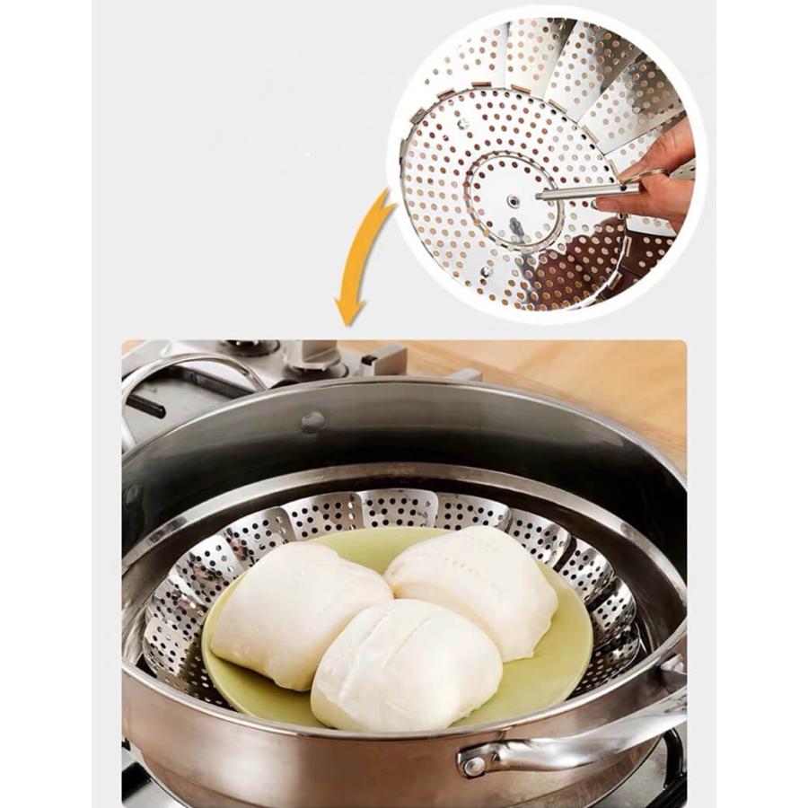 蒸し器 ステンレス サイズ調整 大型 ステンレス蒸し器 鍋 料理 蒸し器 ステンレス サイズ調整 大型 ステンレス蒸し器 鍋 料理