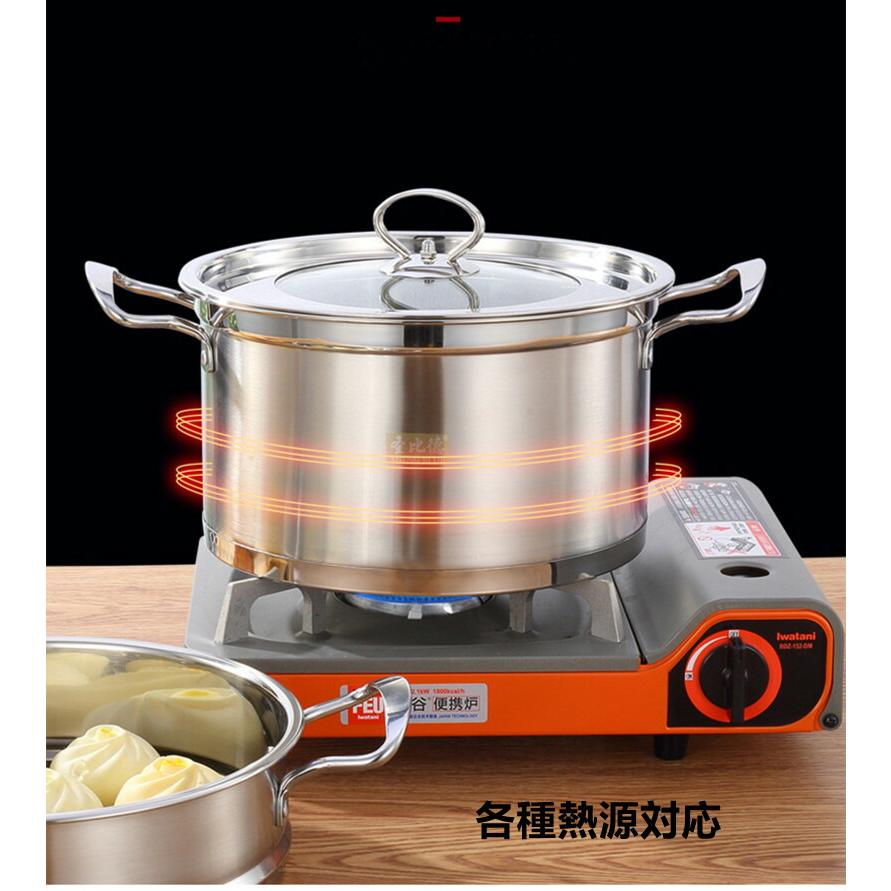 ステンレス蒸し器 蒸し器 中華鍋 ステンレス半寸胴鍋 IH対応 2段 各種